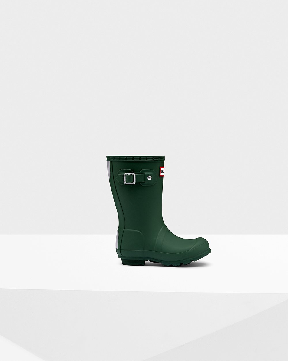 Botas De Agua Hunter Niños Verde Original Little 930145-ROU
